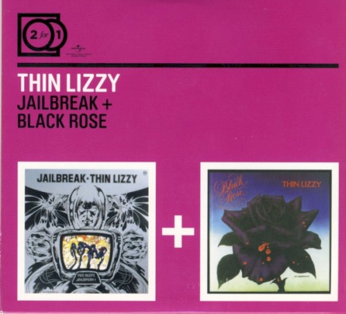 Thin Lizzy 的 Jailbreak + Black Rose 专辑封面