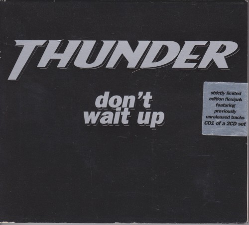 Portada del sencillo Don't Wait Up de Thunder