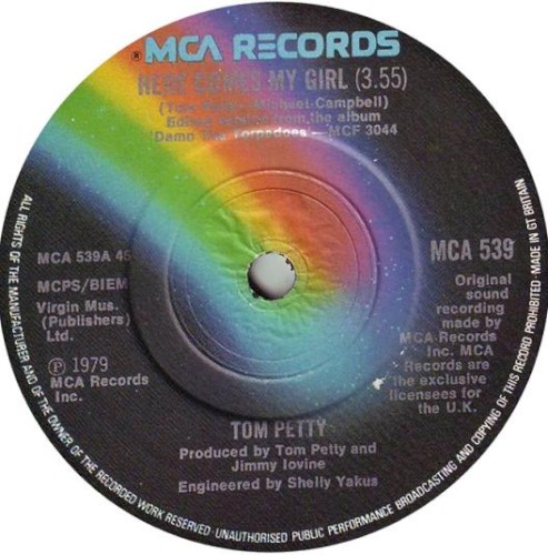 Cover-Artwork für die Single Here Comes My Girl von Tom Petty and the Heartbreakers