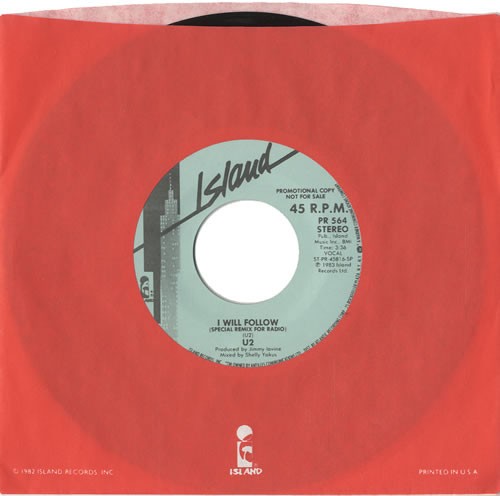 I Will Follow by U2 single cover art