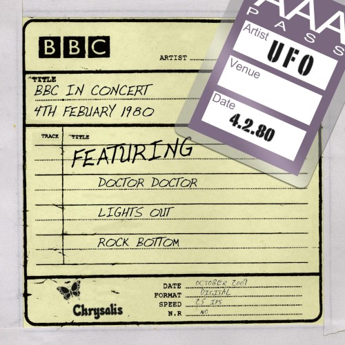 BBC in Concert (4 February 1980) by UFO album cover art