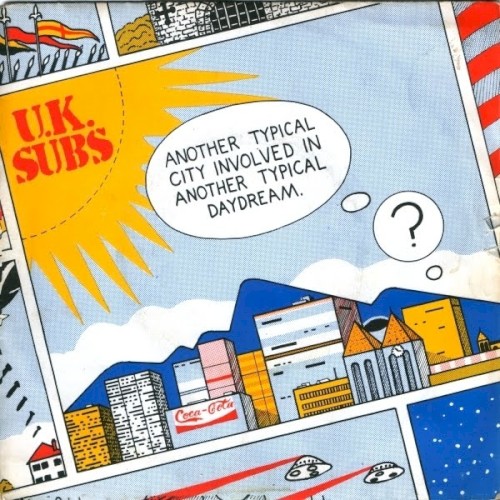 Another Typical City Involved in Another Typical Daydream by UK Subs single cover art