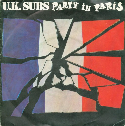Party in Paris by UK Subs single cover art