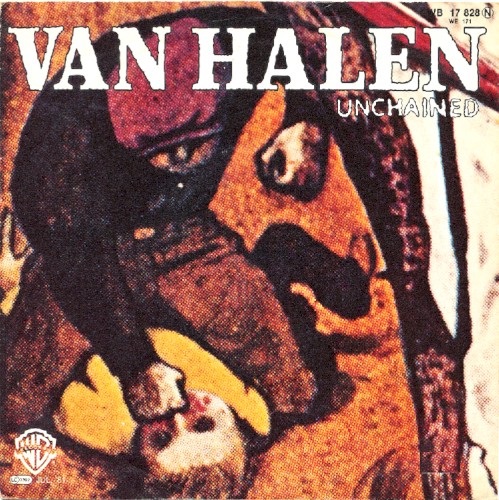 Unchained by Van Halen single cover art