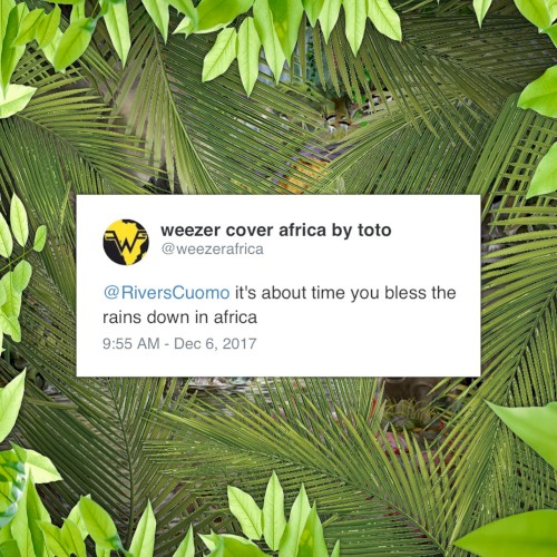 Africa by Weezer single cover art