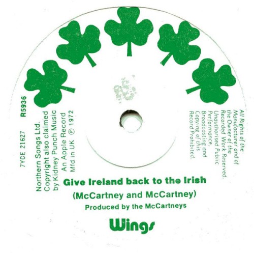 Give Ireland Back to the Irish by Wings single cover art