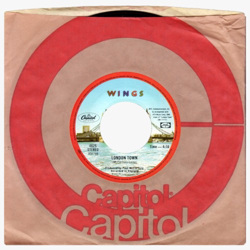 Portada del sencillo London Town de Wings