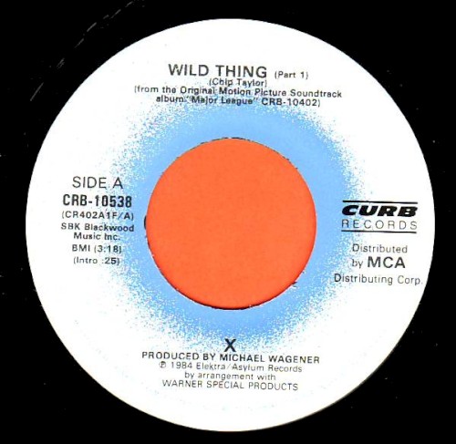Pochette de Wild Thing par X (single)
