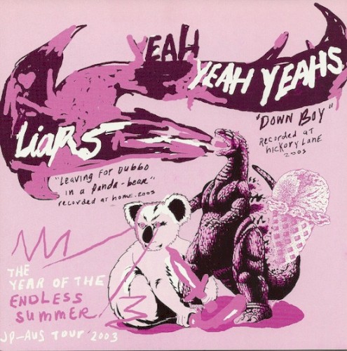 Yeah Yeah Yeahs 的 Down Boy / Leaving for Dubbo in a Panda-bear 單曲 封面