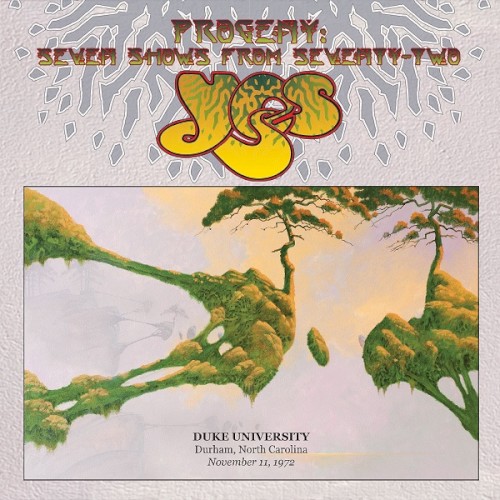 Live at Duke University, Durham, North Carolina, November 11, 1972 by Yes album cover art