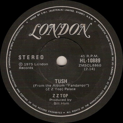 ZZ Top 的 Tush / Blue Jean Blues 單曲 封面