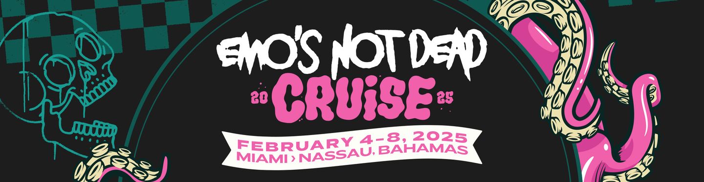 Emo's Not Dead Cruise 2025 Official Banner